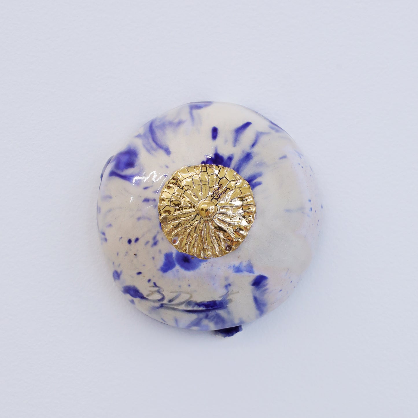 Bulle Derouette - "Sein - Taille M - Iris blanc bleu"