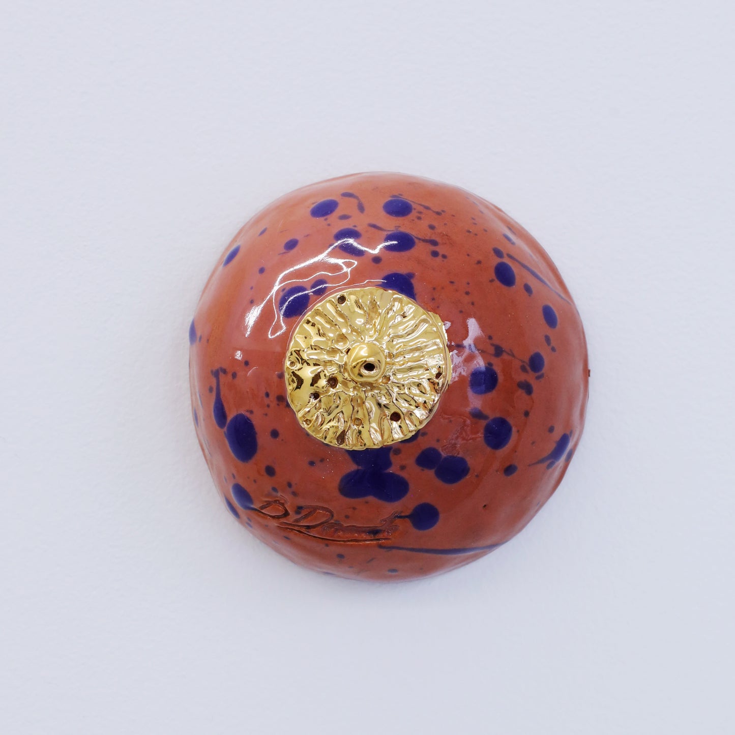 Bulle Derouette - "Sein - Taille M - Marron bleu dots"