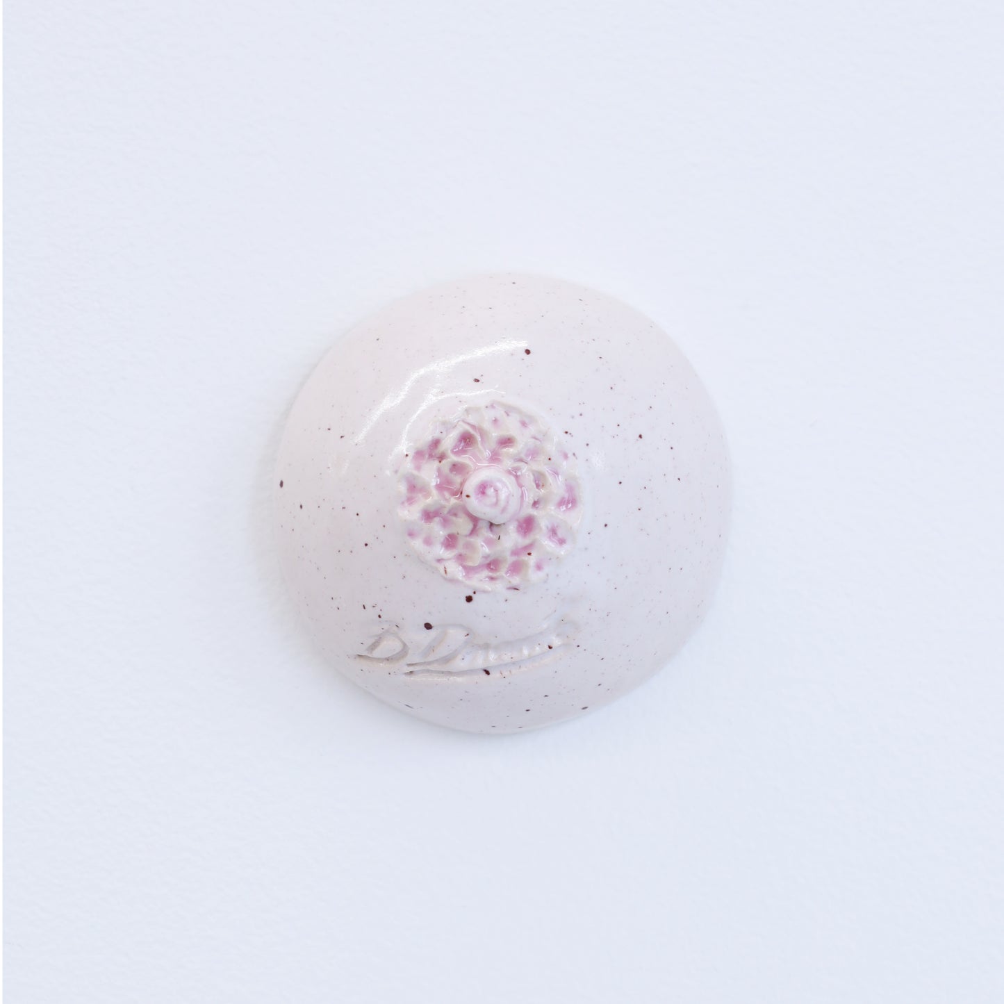Bulle Derouette - "Sein - Taille S - Blanc rose moucheté"