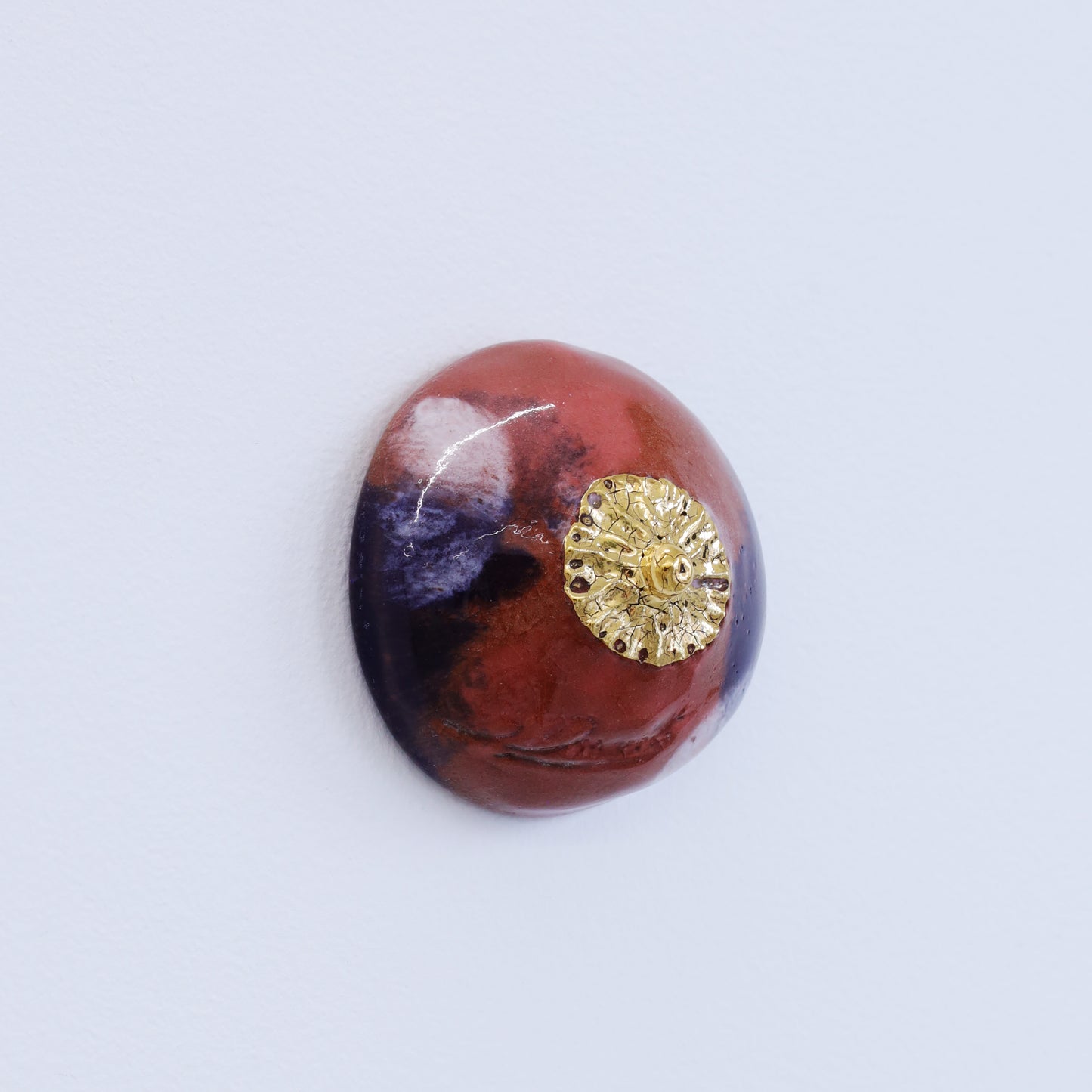 Bulle Derouette - "Sein - Taille S - Marron bleu tacheté"