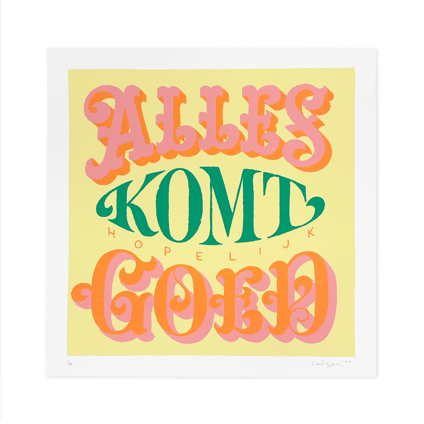Pieter Ceizer - Alles Komt Hopelijk goed