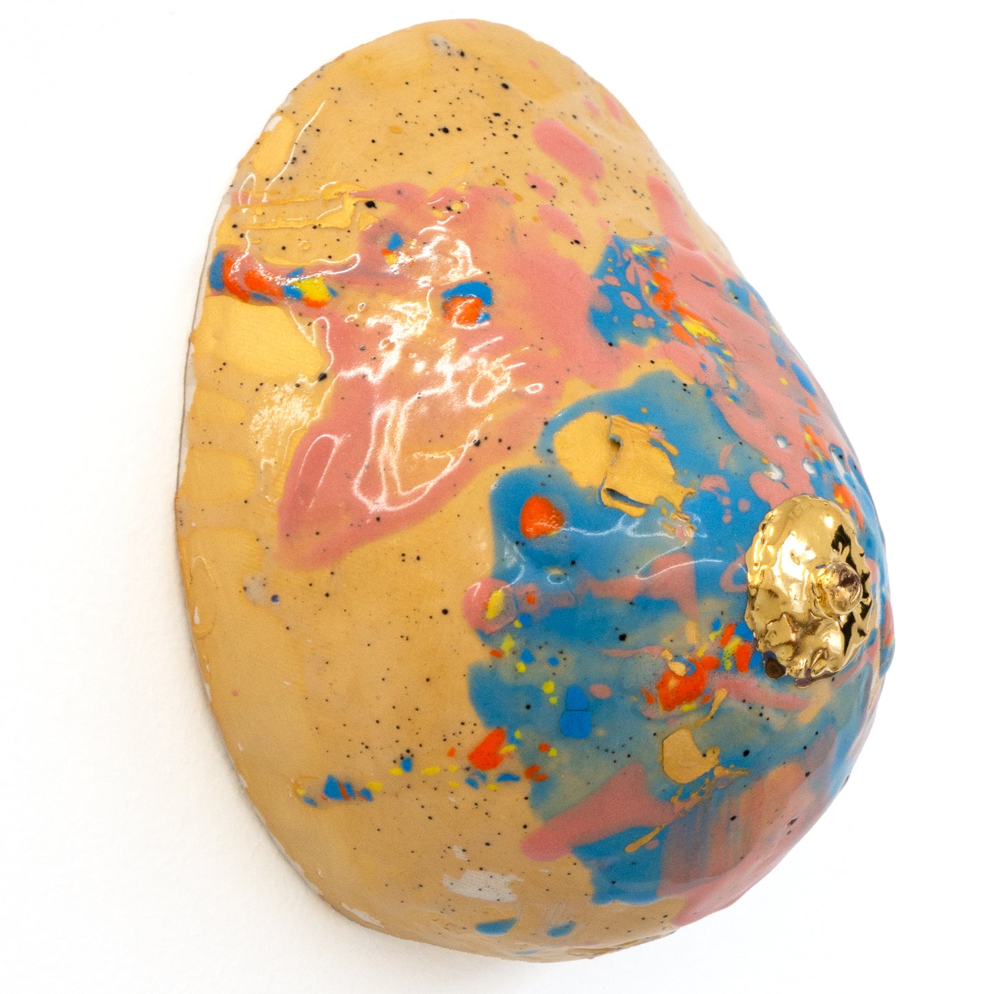 Bulle Derouette - "Breast - Size L - Matt gold rose"