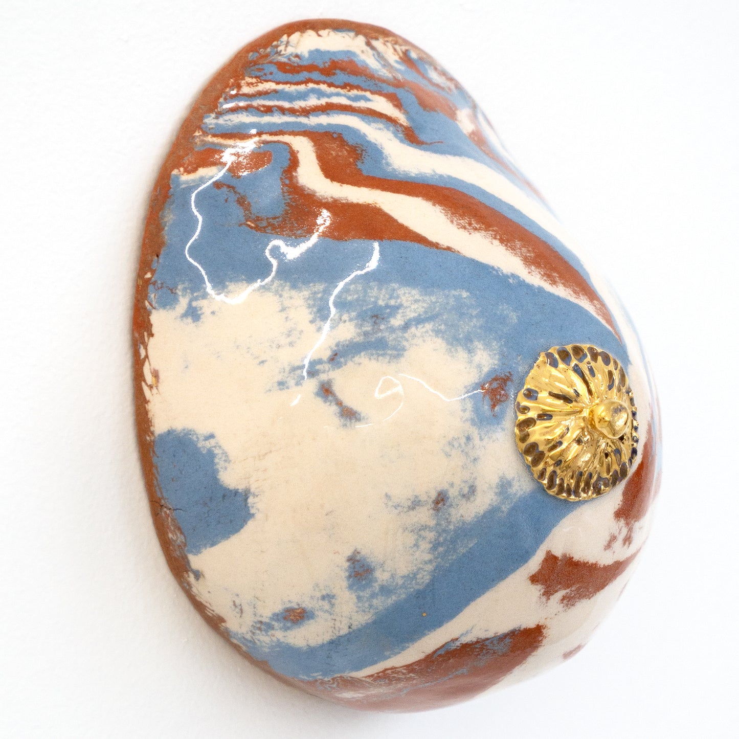 Bulle Derouette - "Breast - Size L - Matt gold rose"