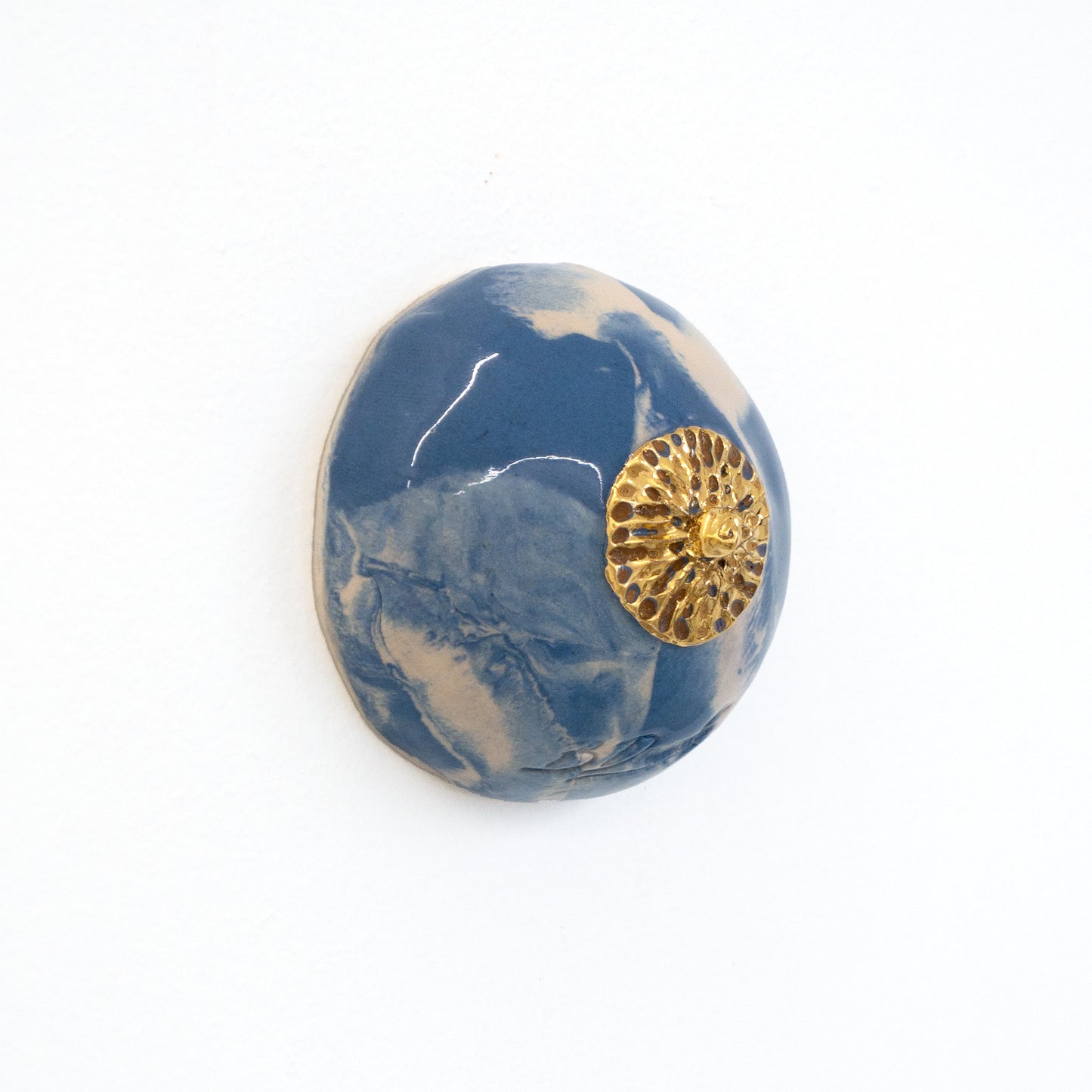 Bulle Derouette - "Sein - Taille M - Blue and White Splash"