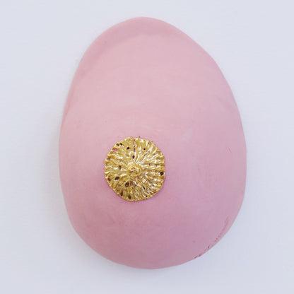 Bulle Derouette - "Breast - Size L - Matt gold rose"