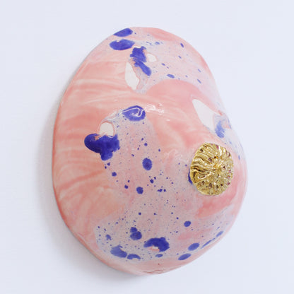 Bulle Derouette - "Breast - Size L - Pink blue grey"