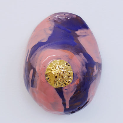 Bulle Derouette - "Sein - Taille L - Rose violet paint"