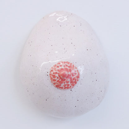 Bulle Derouette - "Sein - Taille L - Blanc moucheté"