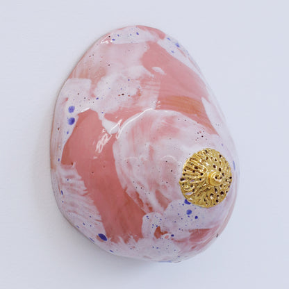 Bulle Derouette - "Sein - Taille L - Rose blanc bleu paint"