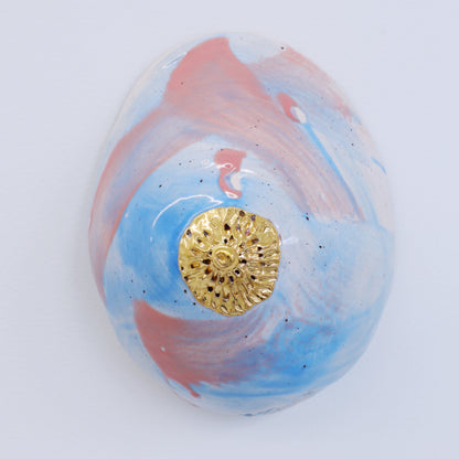 Bulle Derouette - "Sein - Taille L - Bleu rose paint"