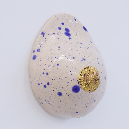 Bulle Derouette - "Sein - Taille L - Blanc bleu tacheté"