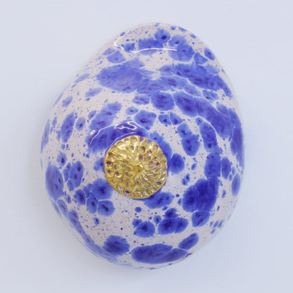 Bulle Derouette - "Sein - Taille L - Bleu tacheté"