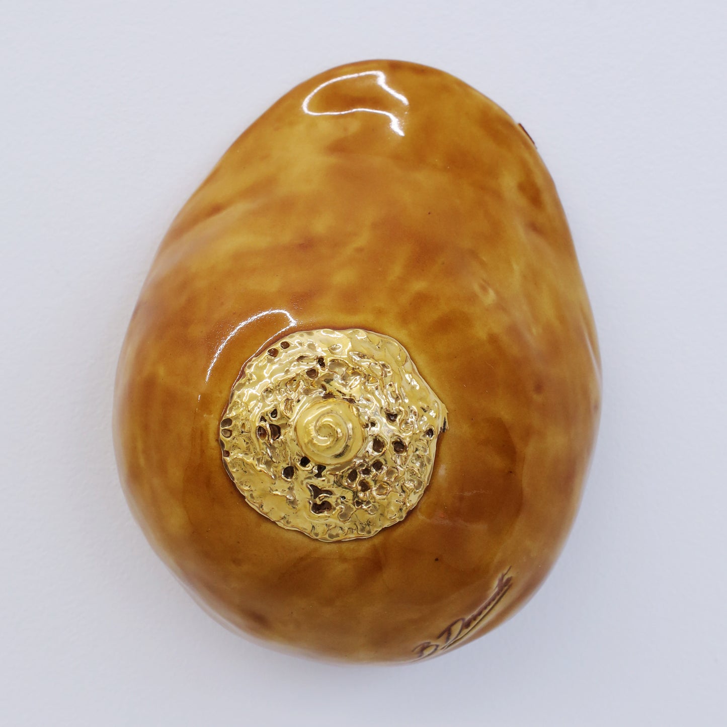 Bulle Derouette - "Sein - Taille L - Marron ambré 2"