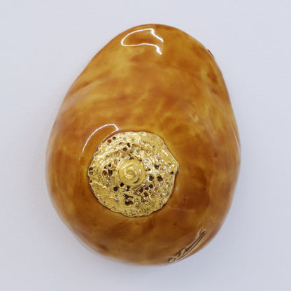 Bulle Derouette - "Breast - Size L - Amber Brown 2"