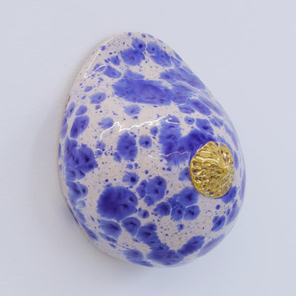 Bulle Derouette - "Sein - Taille L - Bleu tacheté"