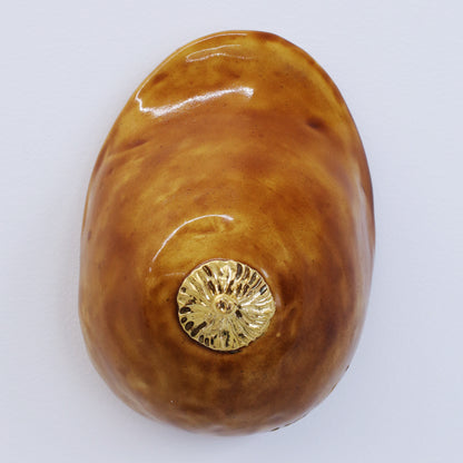 Bulle Derouette - "Breast - Size L - Amber Brown 1"