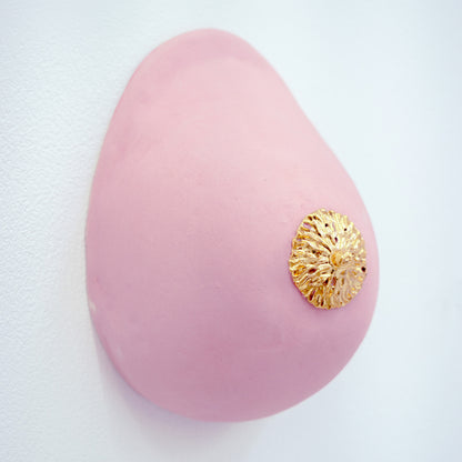 Bulle Derouette - "Breast - Size L - Matt gold rose"