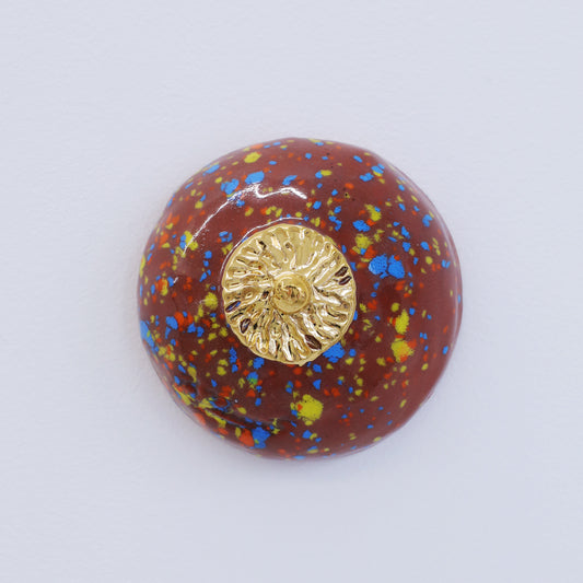 Bulle Derouette - "Sein - Taille M - Marron confettis"