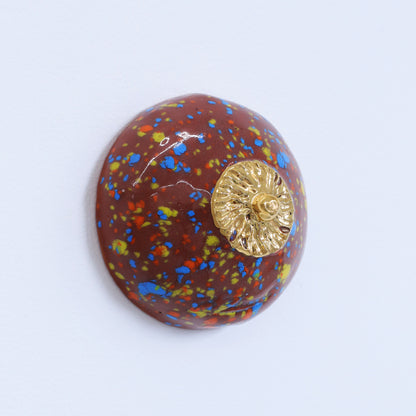 Bulle Derouette - "Breast - Size M - Brown confetti"