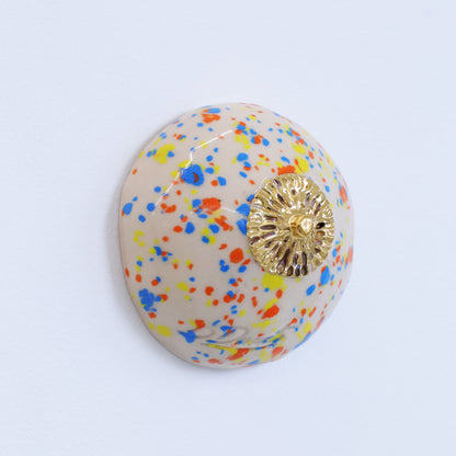 Bulle Derouette - "Breast - Size M - White confetti"