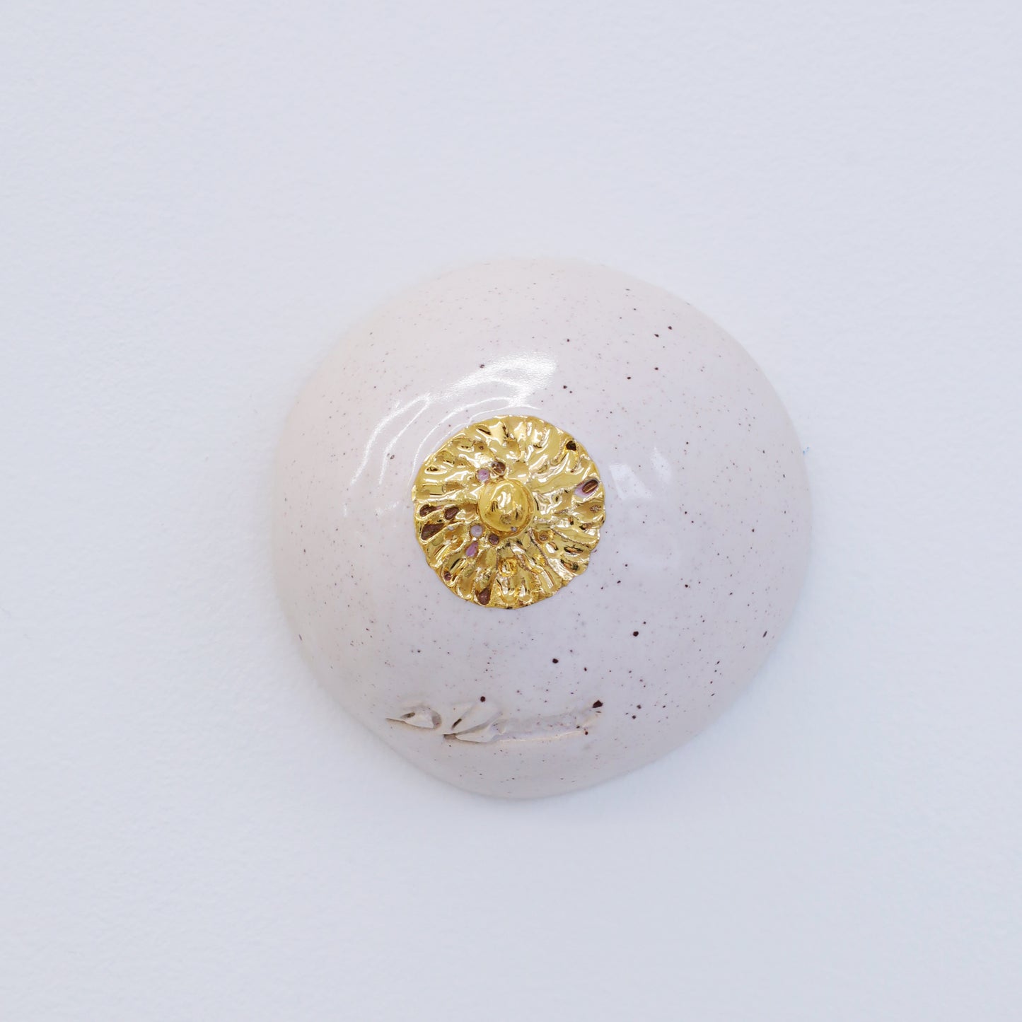 Bulle Derouette - "Sein - Taille M - Blanc doré moucheté"