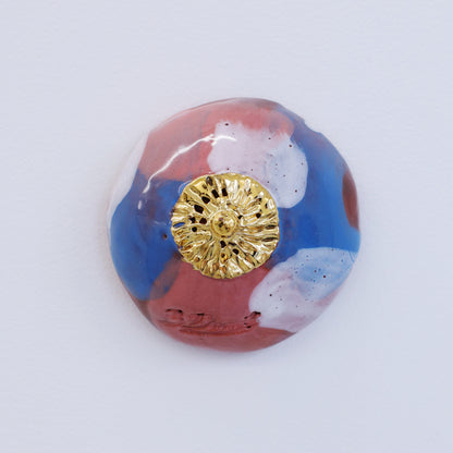 Bulle Derouette - "Sein - Taille M - Rose bleu blanc"