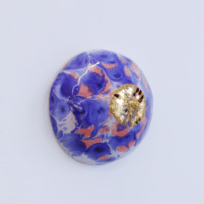 Bulle Derouette - "Sein - Taille M - Iris bleu rose"