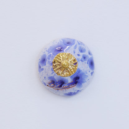 Bulle Derouette - "Sein - Taille S - Iris bleu"