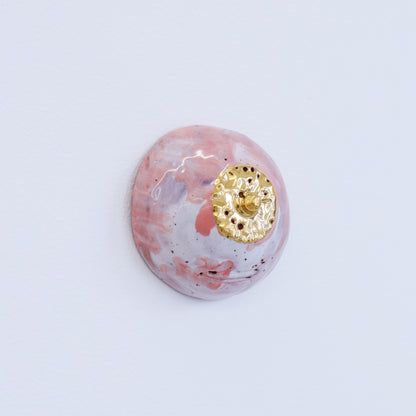 Bulle Derouette - "Sein - Taille S - Rose violet tacheté"