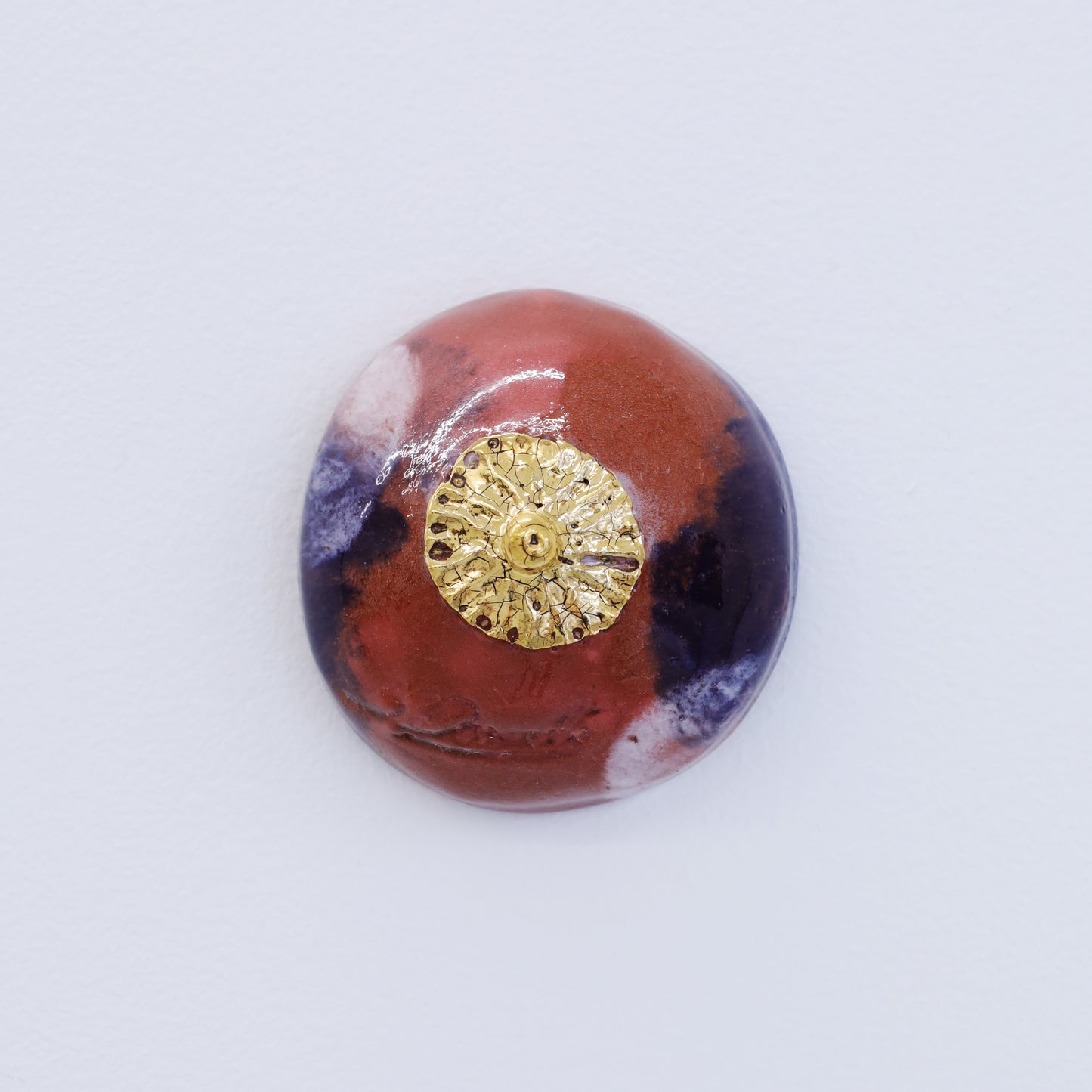 Bulle Derouette - "Sein - Taille S - Marron bleu tacheté"