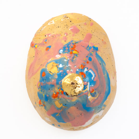 Bulle Derouette - "Breast - Size L - Matt gold rose"