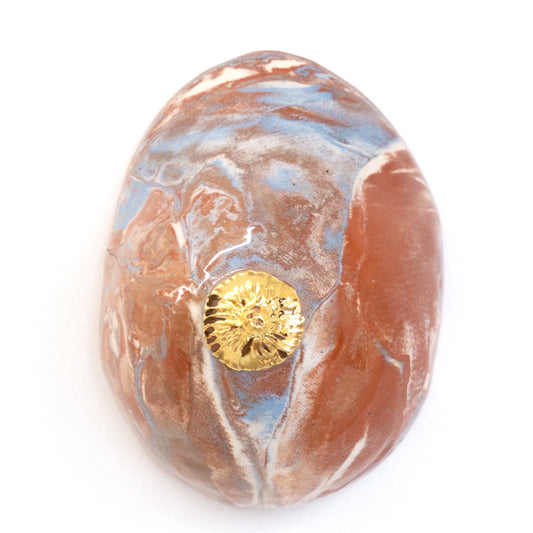 Bulle Derouette - "Breast - Size L - Matt gold rose"