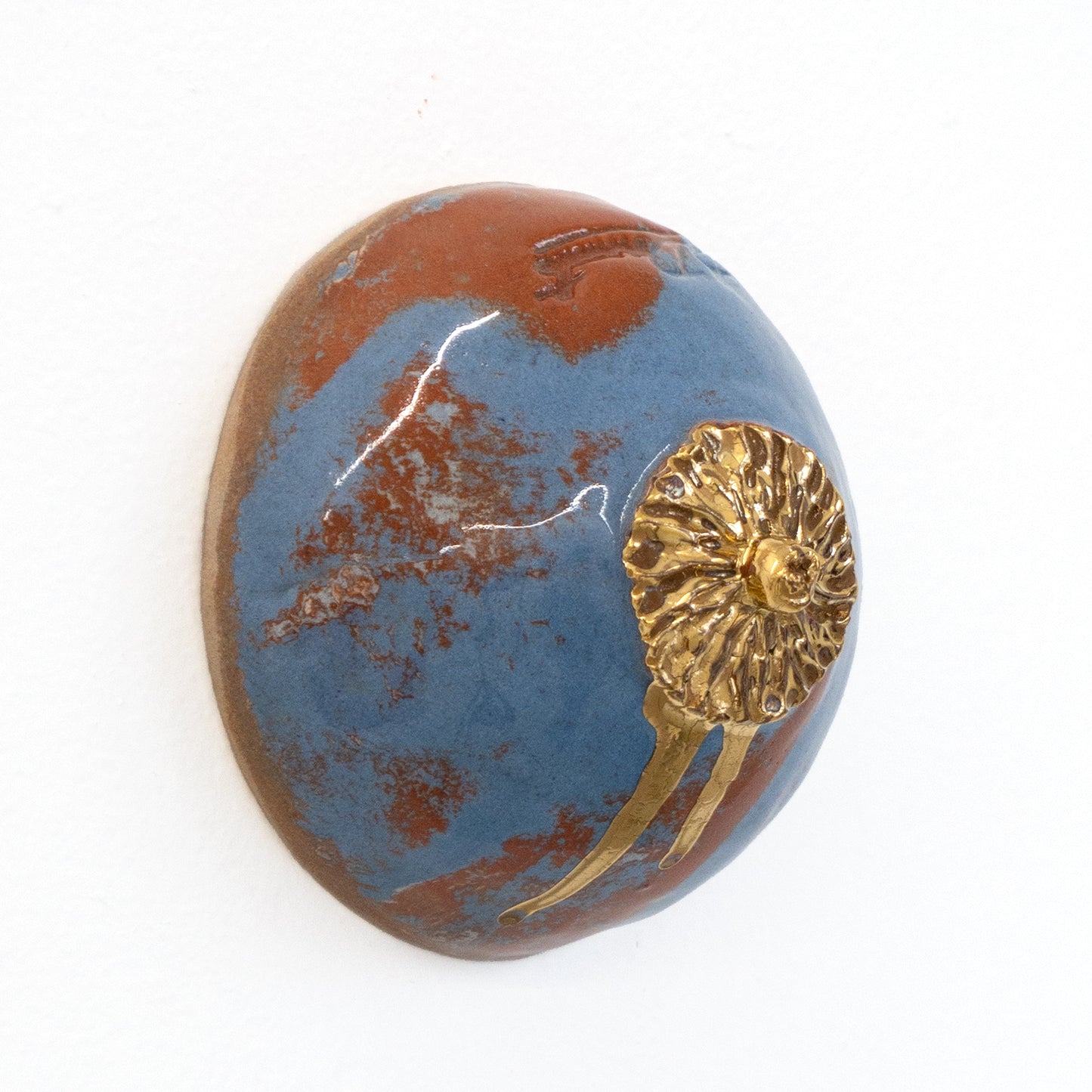 Bulle Derouette - "Sein - Taille M - Blue & Gold drip"