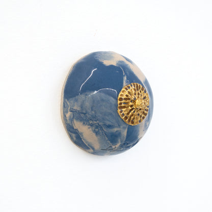 Bulle Derouette - "Sein - Taille M - Blue and White Splash"