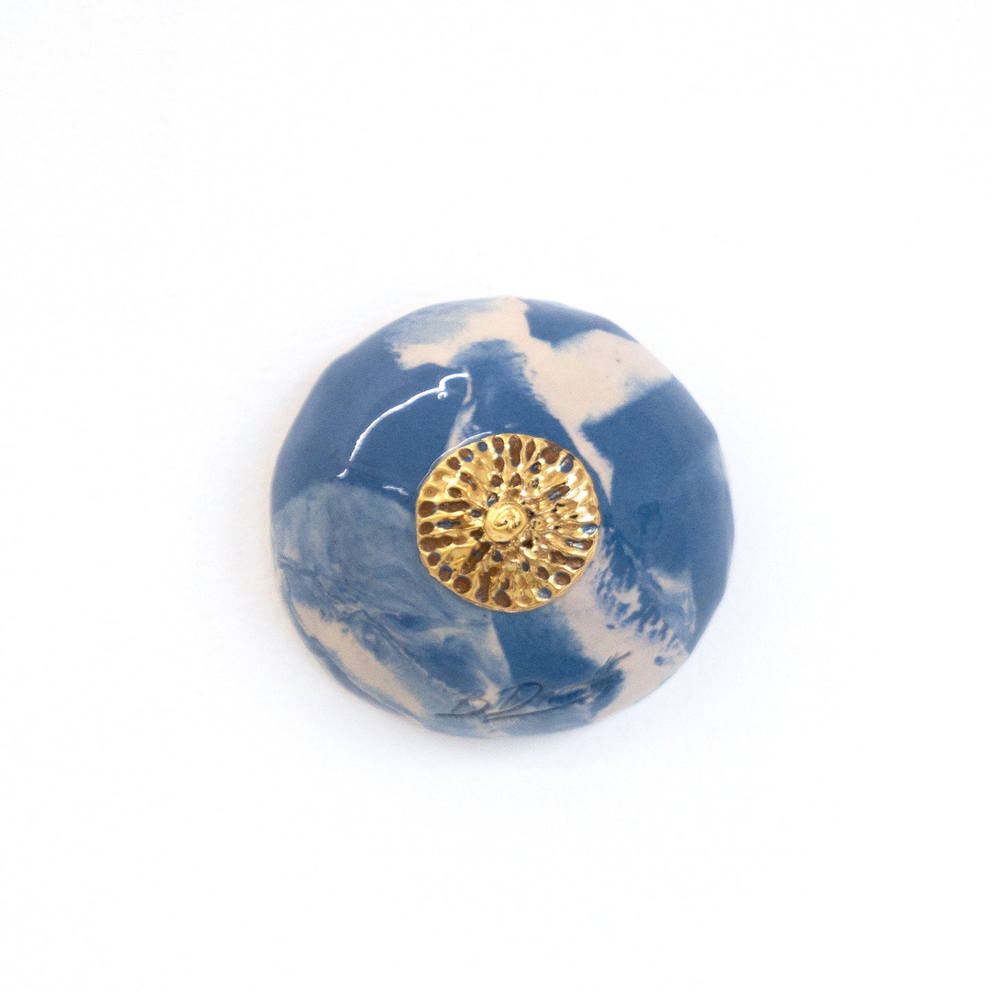 Bulle Derouette - "Sein - Taille M - Blue and White Splash"