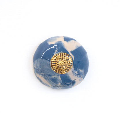 Bulle Derouette - "Sein - Taille M - Blue and White Splash"