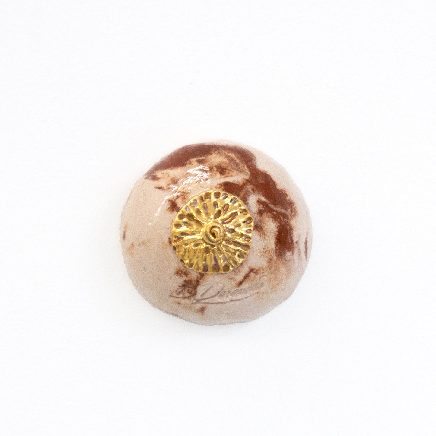 Bulle Derouette - "Sein - Taille S - Creme et Ocre"