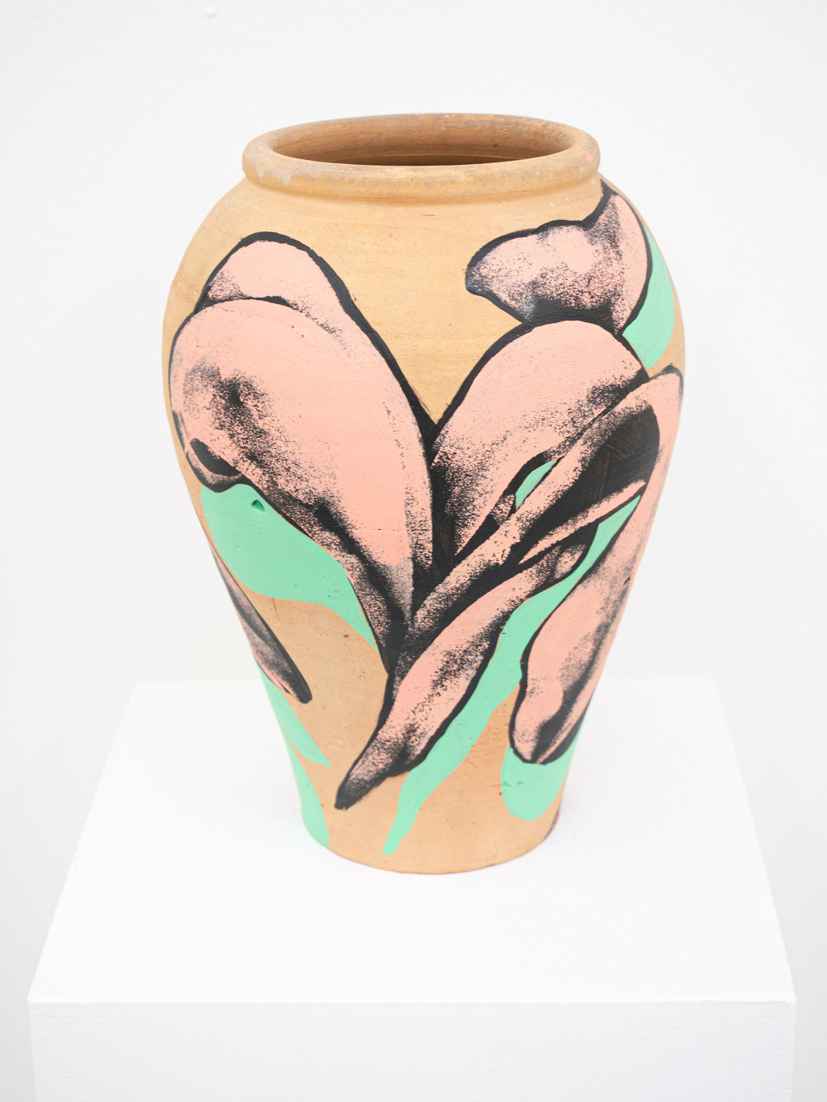 Julien Colombier - Vase aux fleurs roses